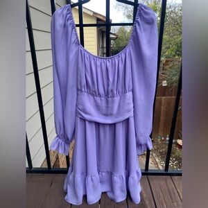Lavender Long Sleeve Dress